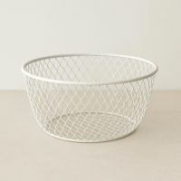 Draadmand wit 25 cm